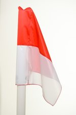 Hoekvlag | Cornervlag - rood/wit
